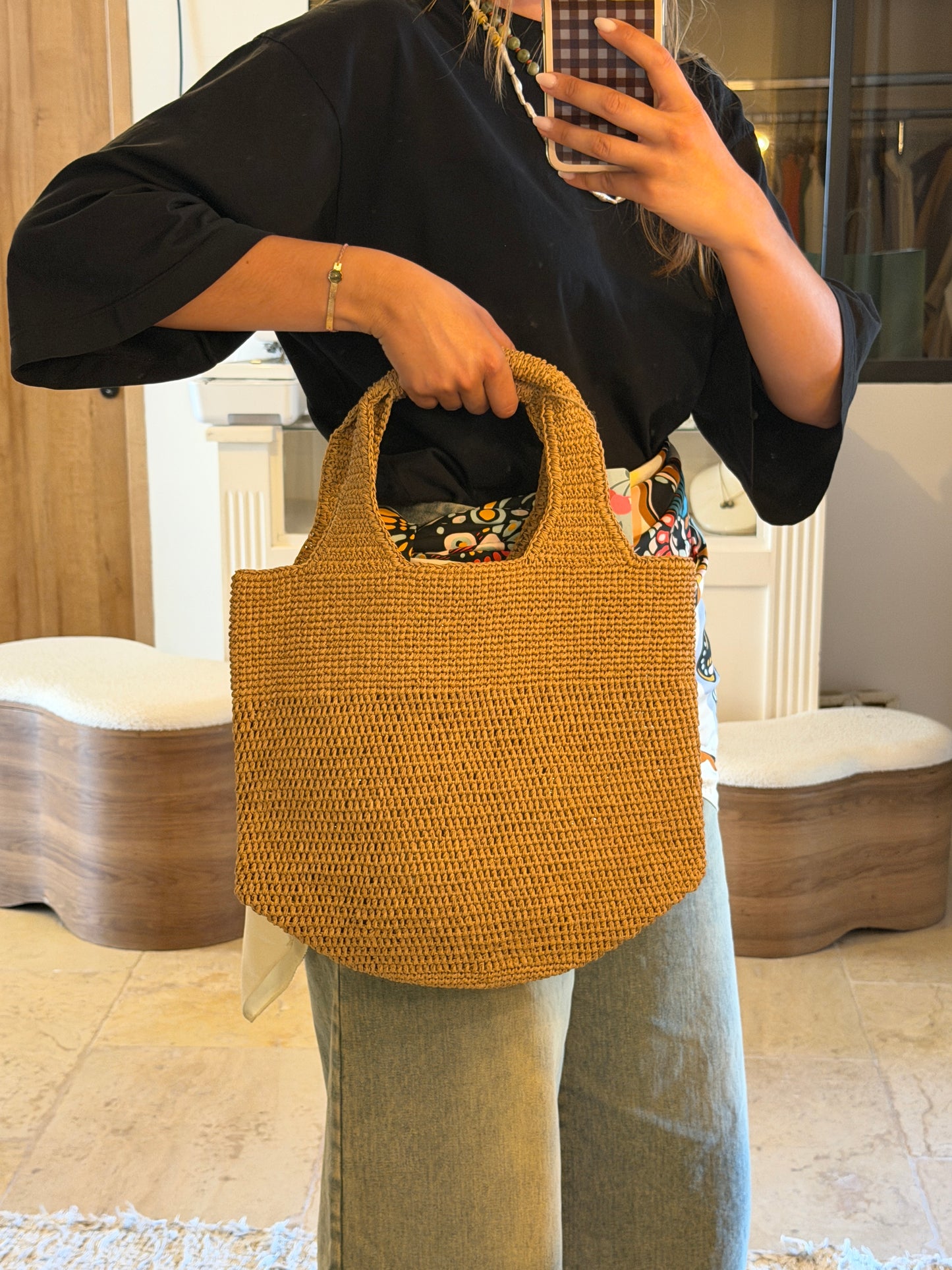 Panier raphia « Romy »