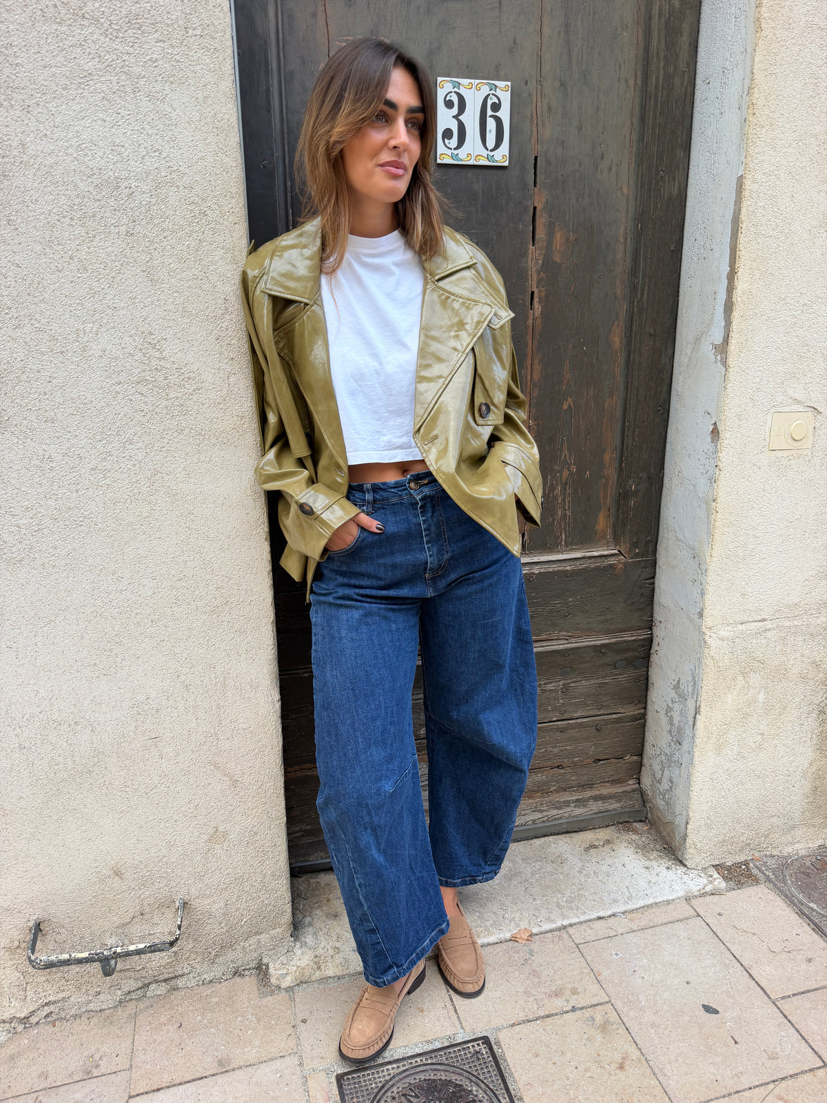 Veste vinyle « Lewis »