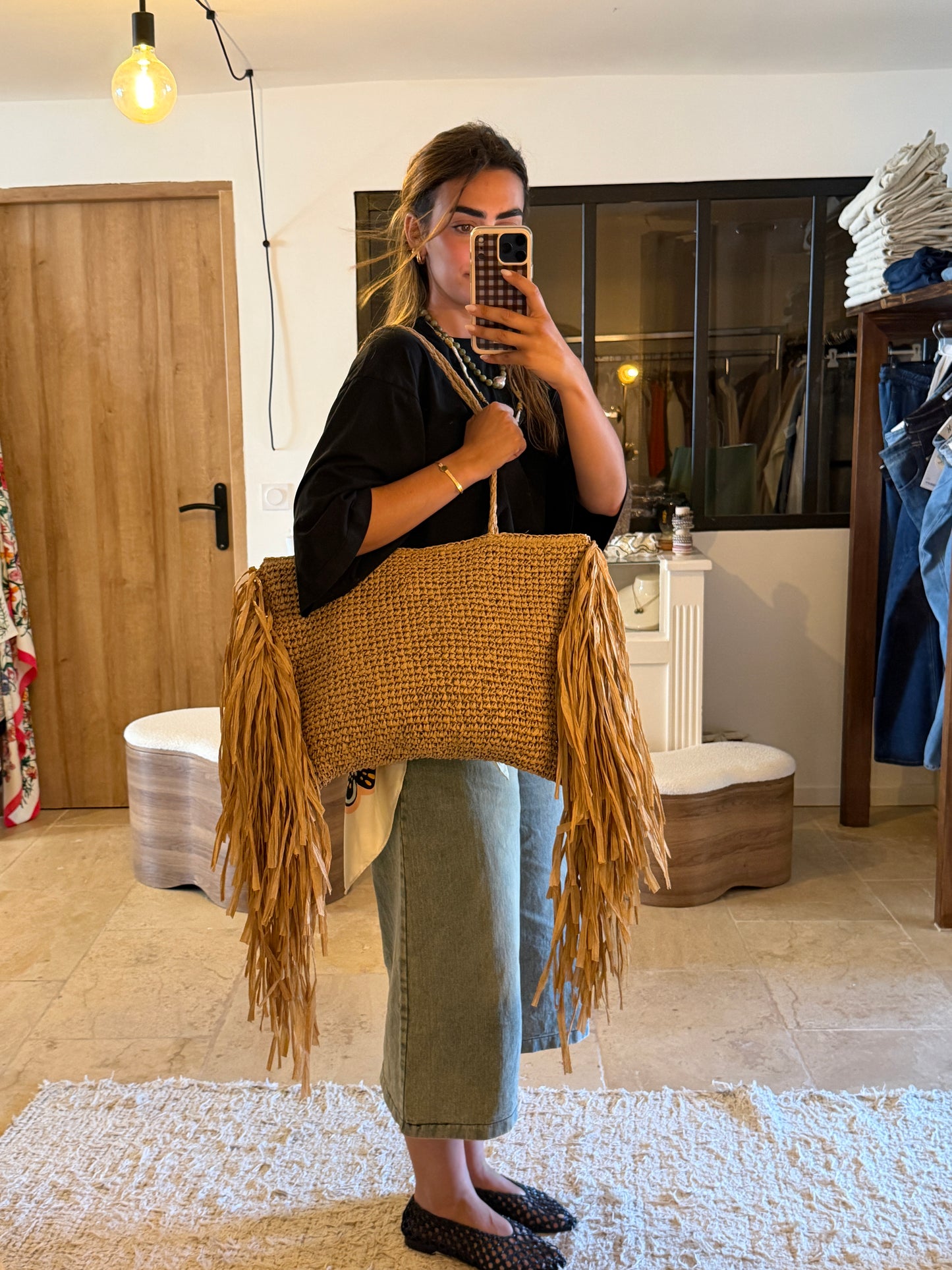 Sac raphia « Kaia »