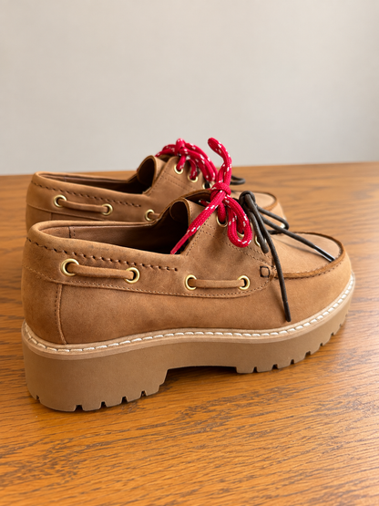 Chaussure bateau cuir