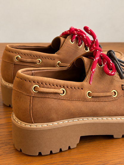 Chaussure bateau cuir