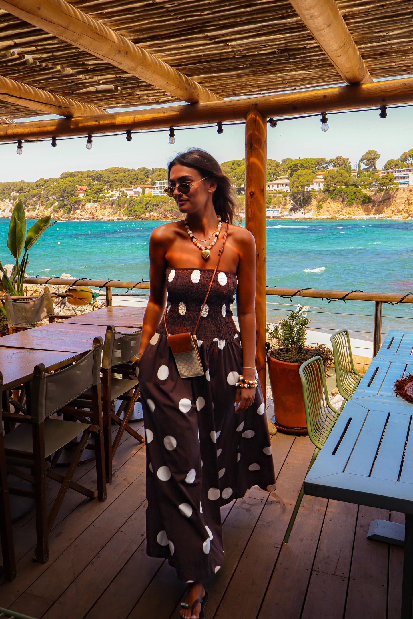 Robe "Ava" pois