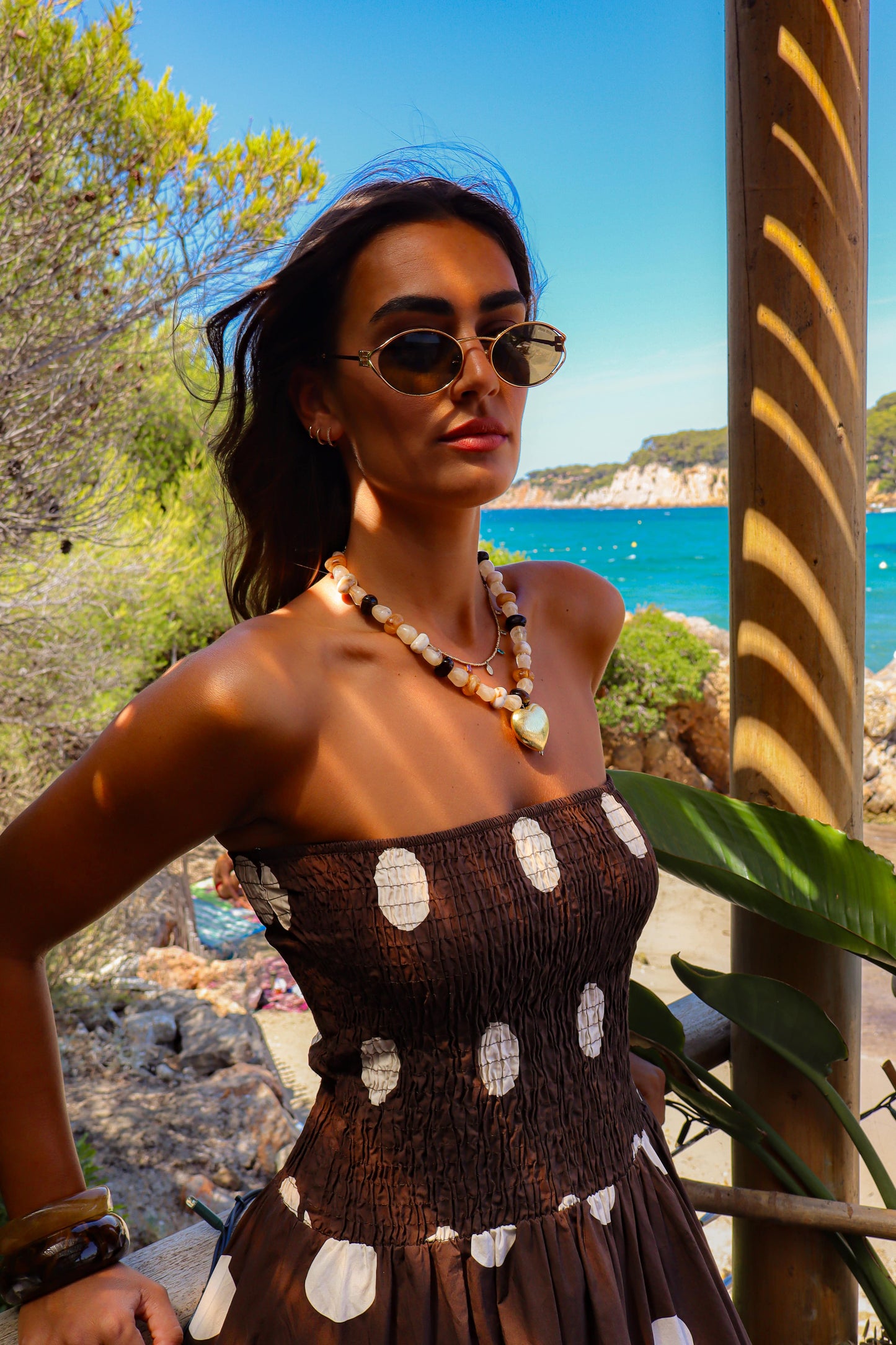 Robe "Ava" pois