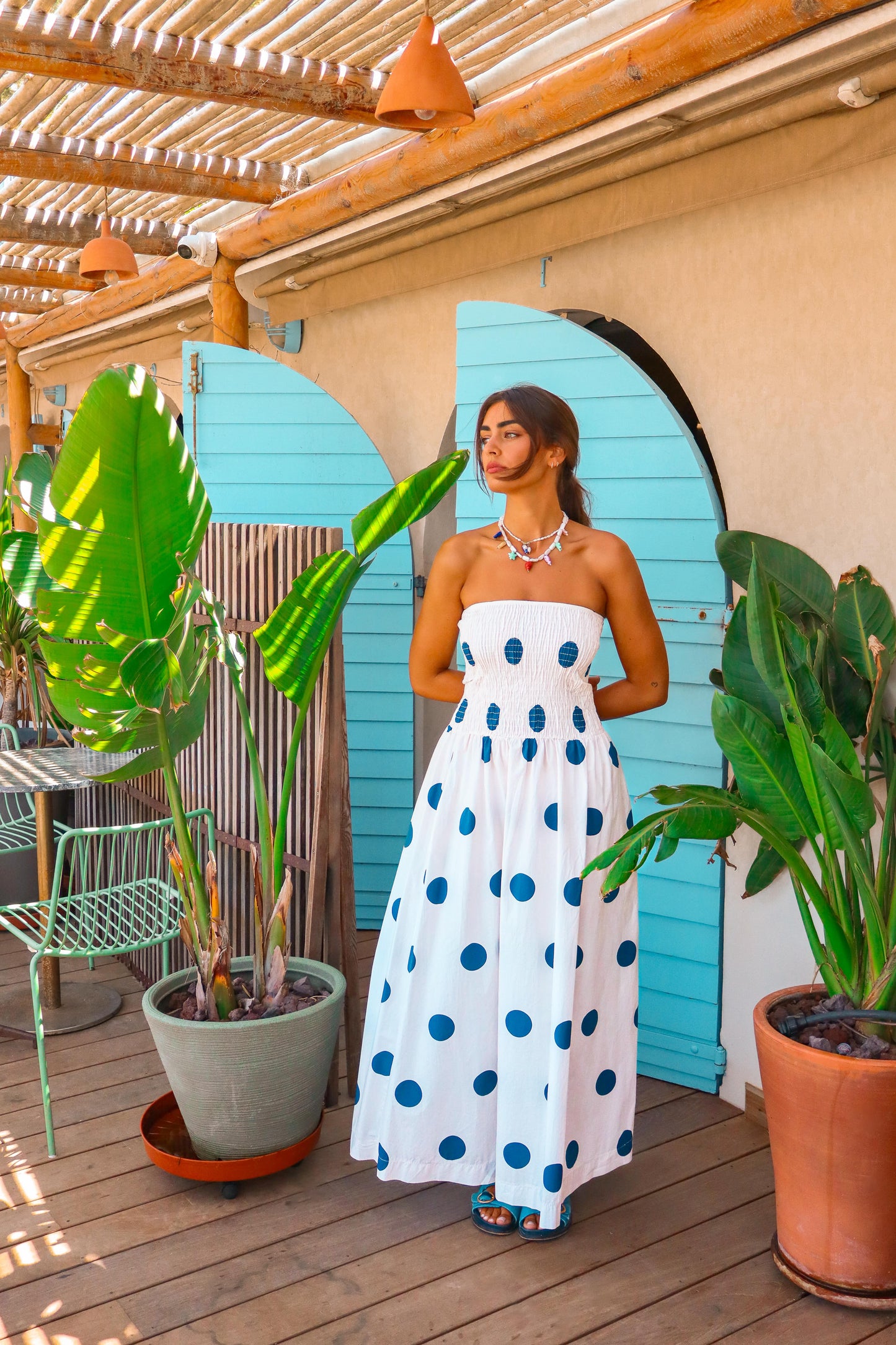 Robe "Ava" pois