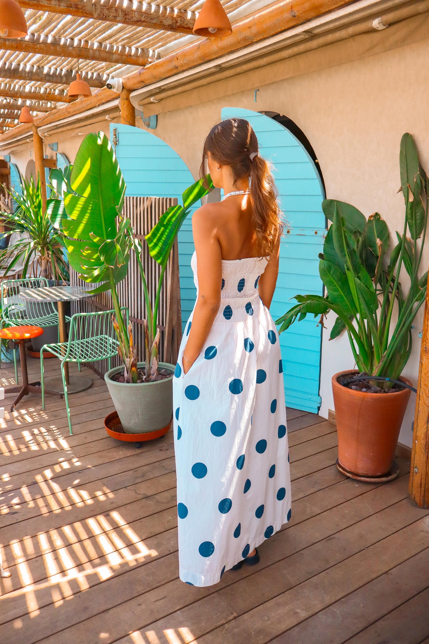 Robe "Ava" pois
