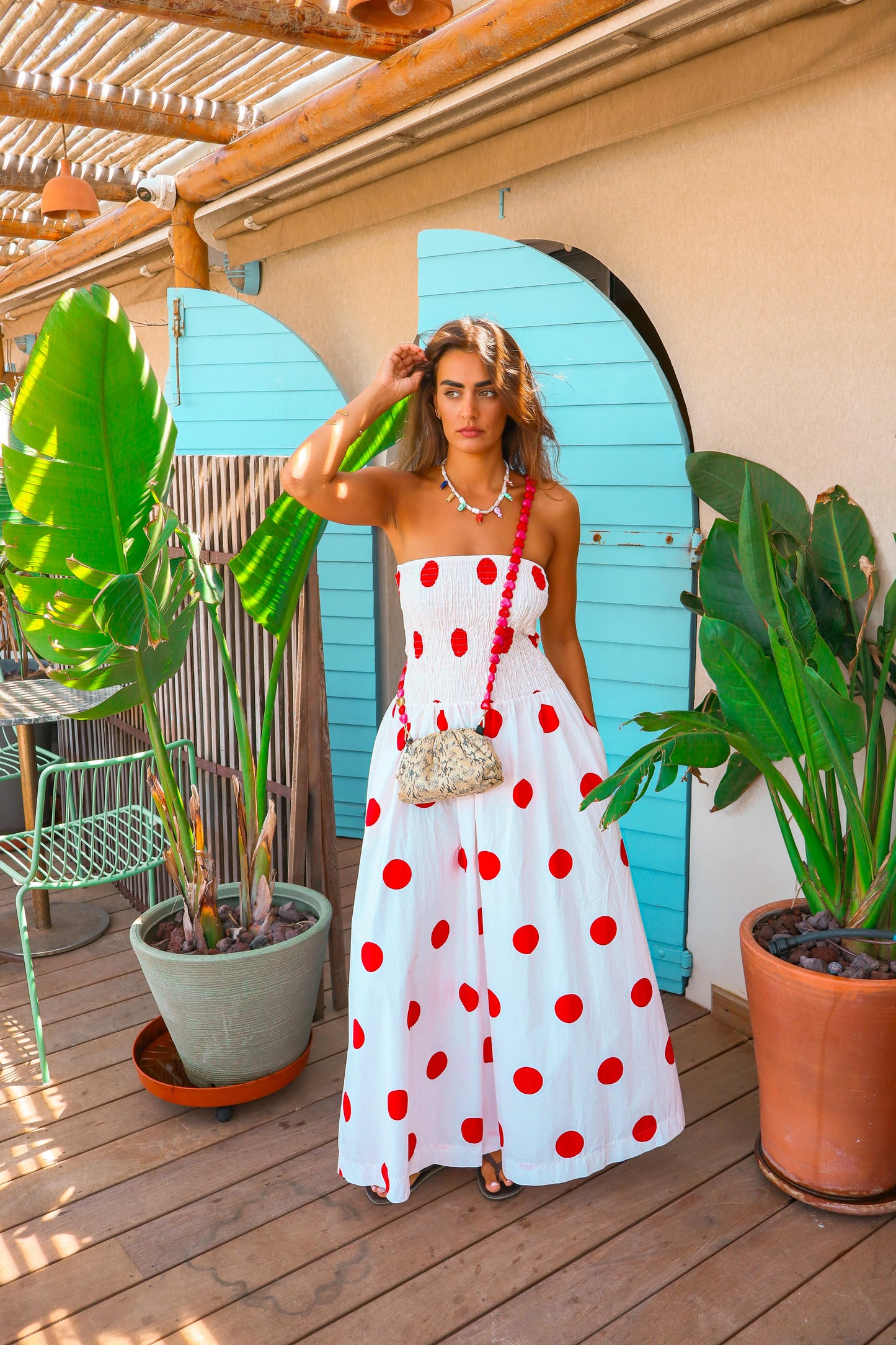 Robe "Ava" pois