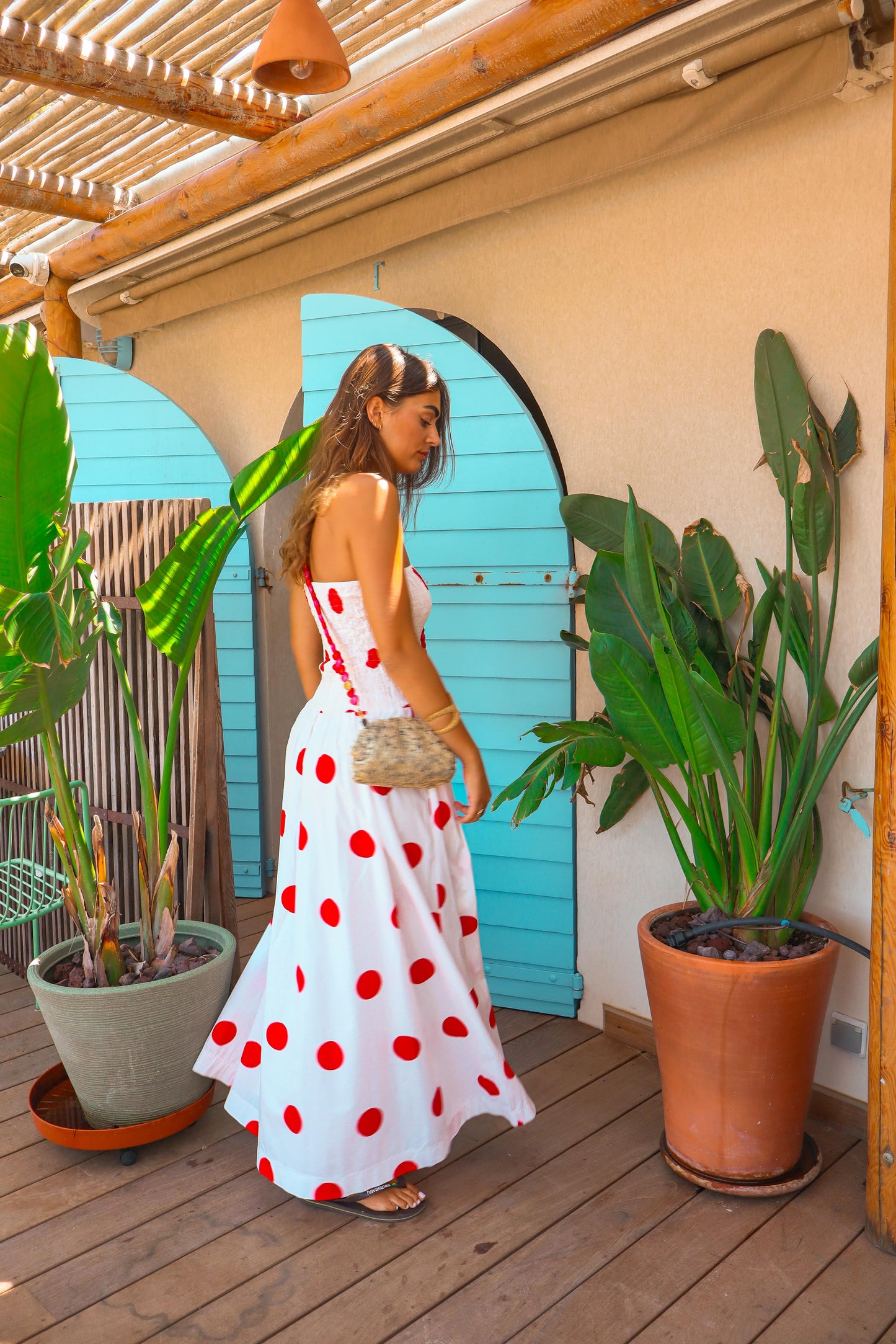 Robe "Ava" pois